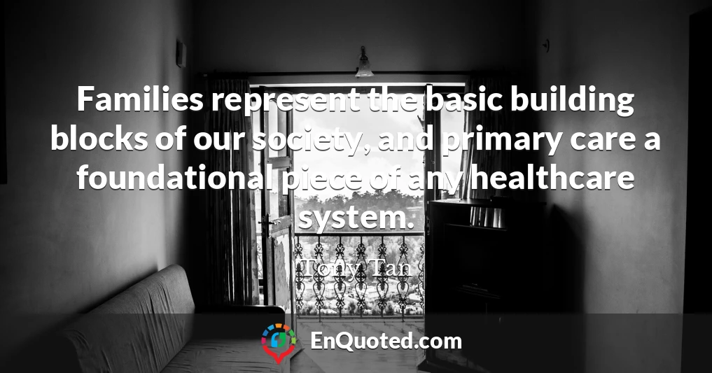 Families represent the basic building blocks of our society, and primary care a foundational piece of any healthcare system.