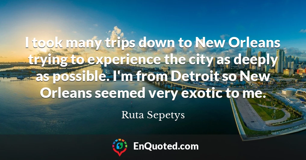 I took many trips down to New Orleans trying to experience the city as deeply as possible. I'm from Detroit so New Orleans seemed very exotic to me.