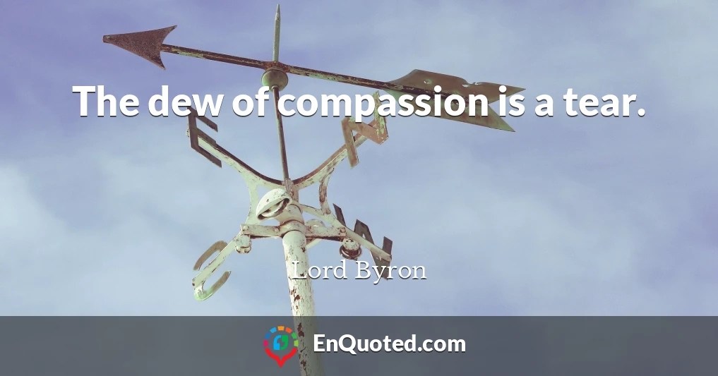 The dew of compassion is a tear.