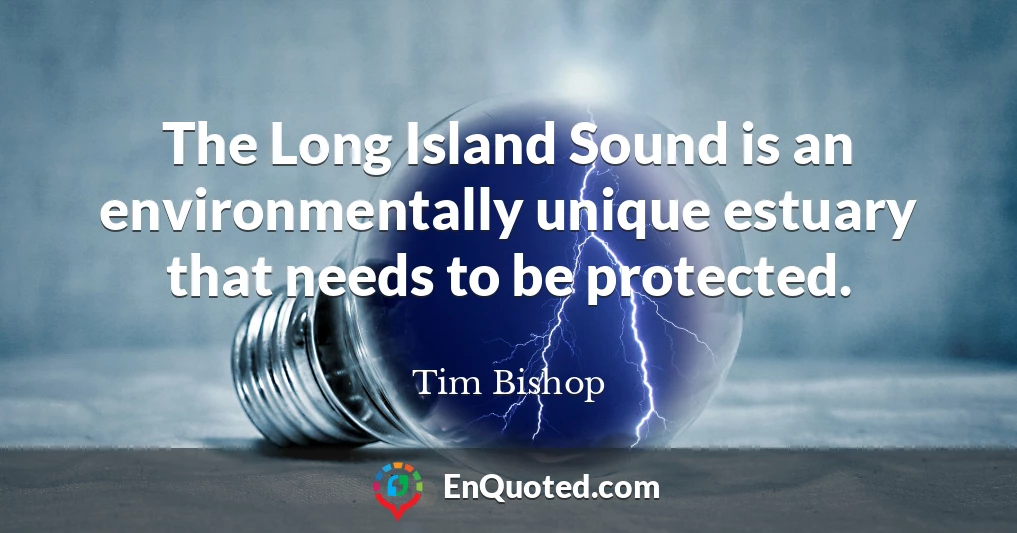 The Long Island Sound is an environmentally unique estuary that needs to be protected.