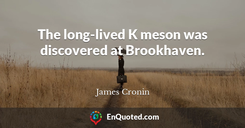 The long-lived K meson was discovered at Brookhaven.