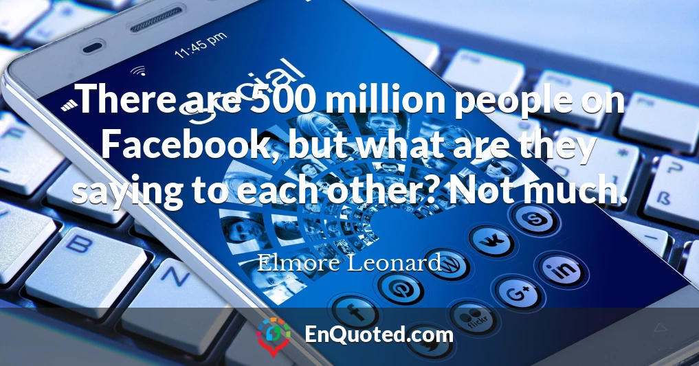 There are 500 million people on Facebook, but what are they saying to each other? Not much.