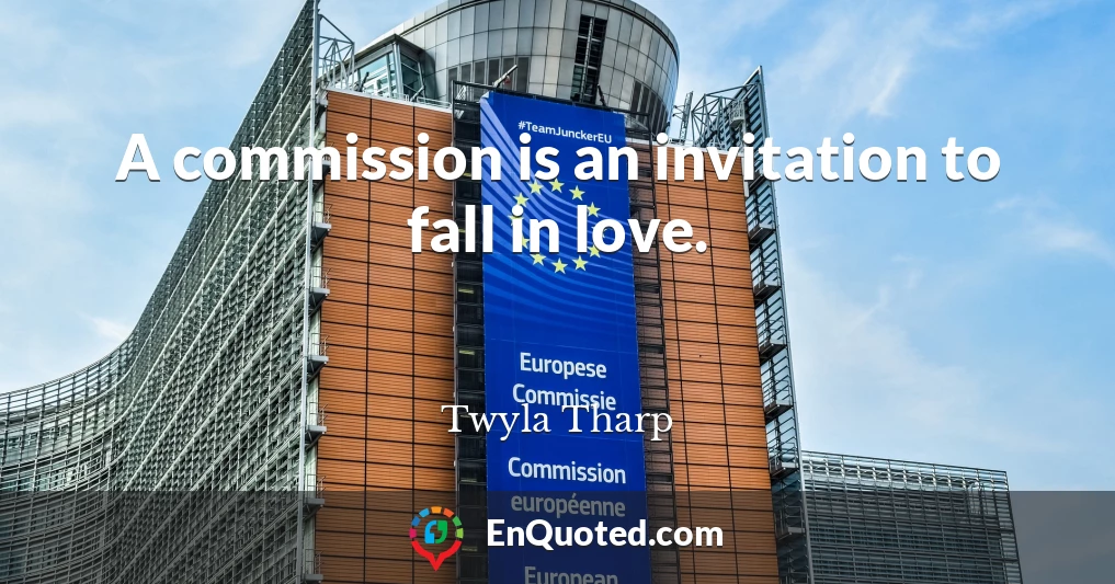 A commission is an invitation to fall in love.