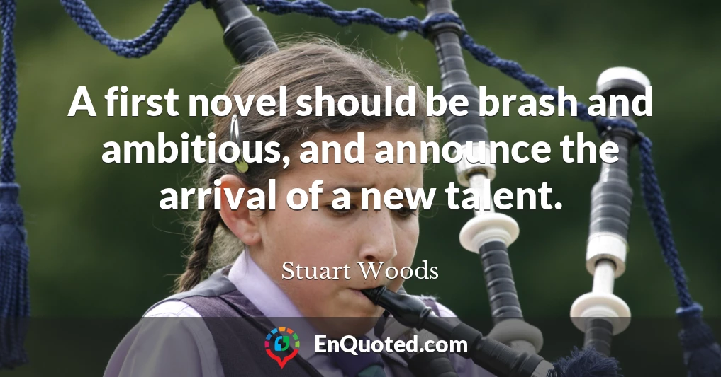 A first novel should be brash and ambitious, and announce the arrival of a new talent.