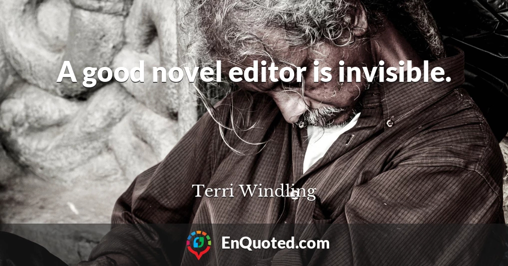A good novel editor is invisible.