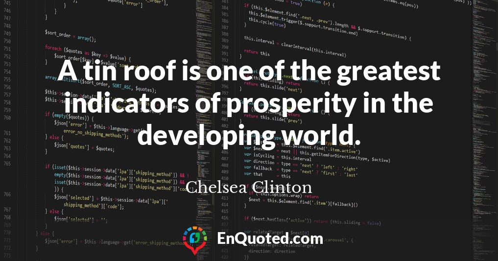 A tin roof is one of the greatest indicators of prosperity in the developing world.