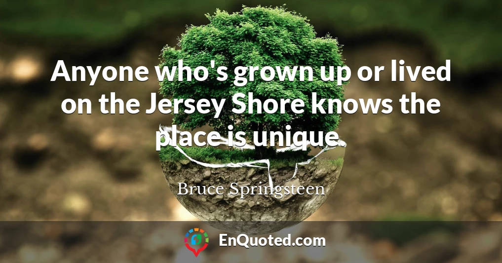 Anyone who's grown up or lived on the Jersey Shore knows the place is unique.