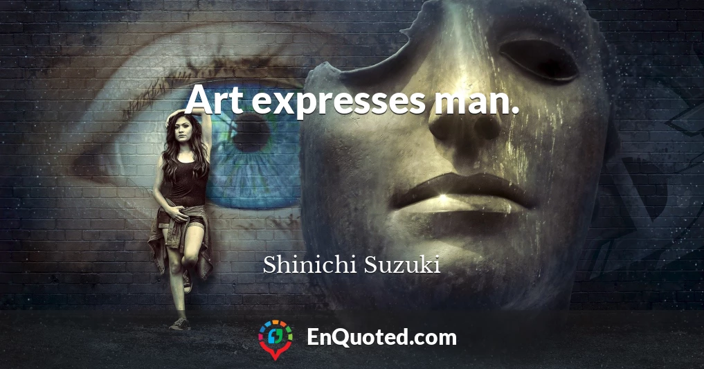Art expresses man.