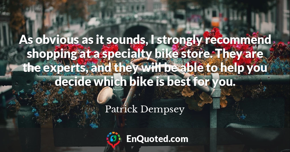 As obvious as it sounds, I strongly recommend shopping at a specialty bike store. They are the experts, and they will be able to help you decide which bike is best for you.