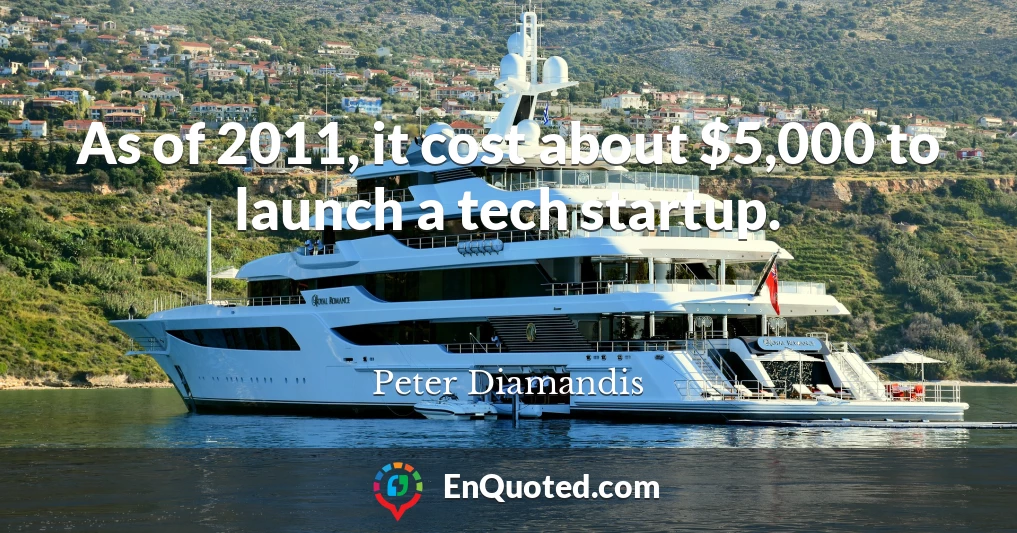 As of 2011, it cost about $5,000 to launch a tech startup.