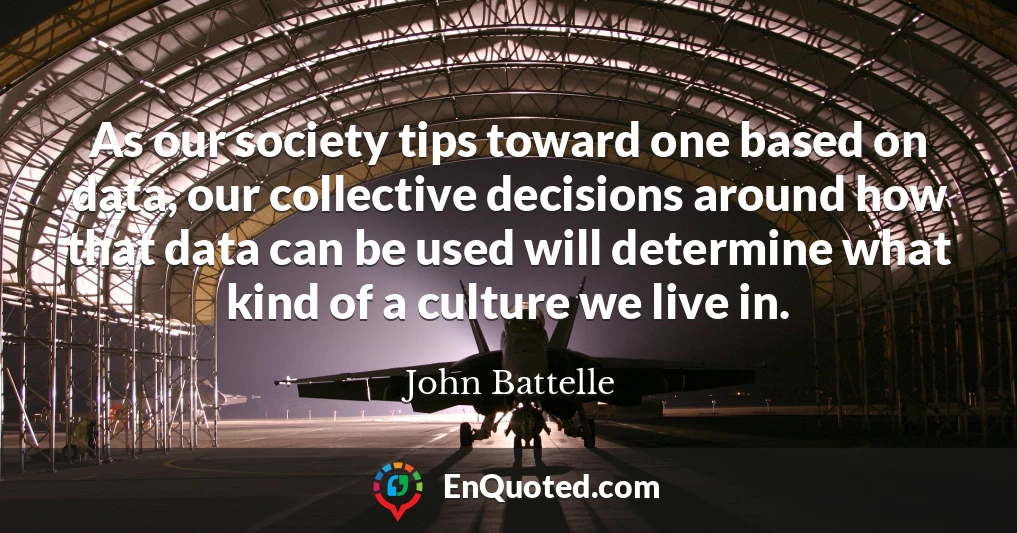 As our society tips toward one based on data, our collective decisions around how that data can be used will determine what kind of a culture we live in.