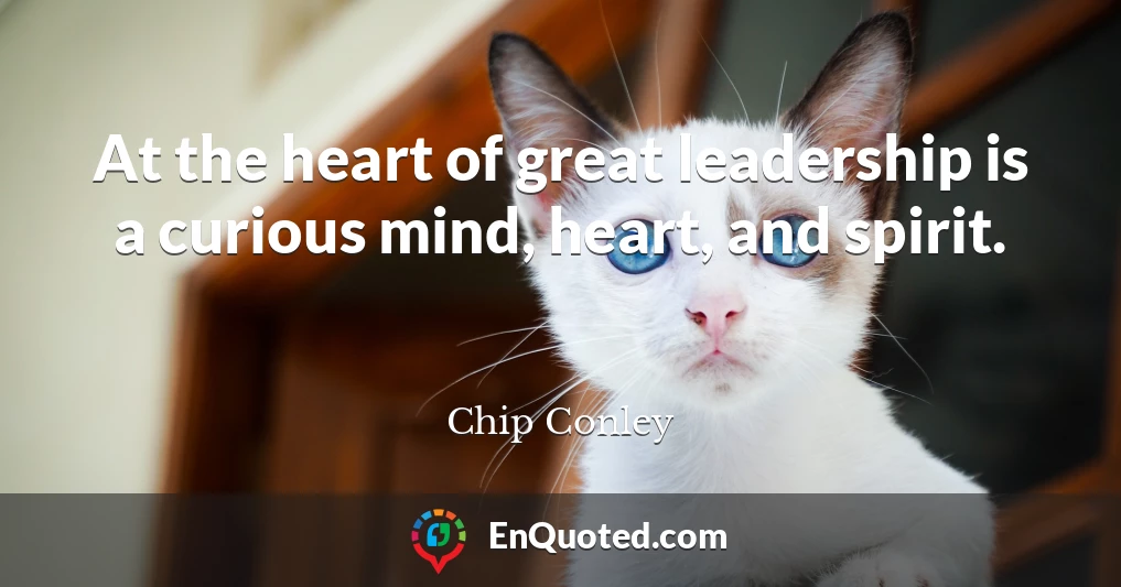At the heart of great leadership is a curious mind, heart, and spirit.