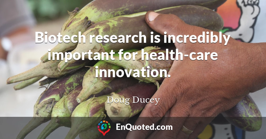Biotech research is incredibly important for health-care innovation.