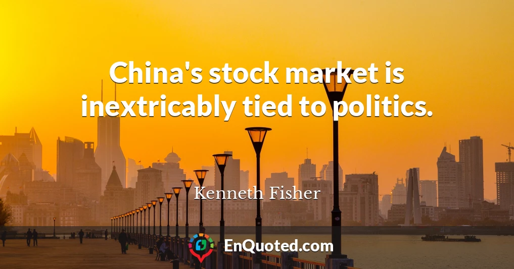 China's stock market is inextricably tied to politics.