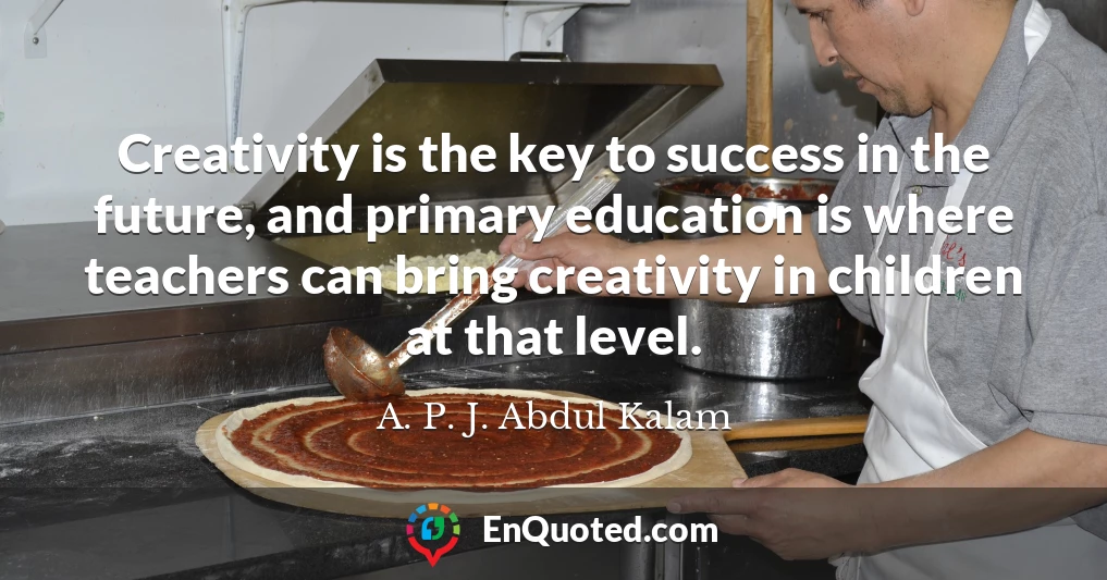 Creativity is the key to success in the future, and primary education is where teachers can bring creativity in children at that level.