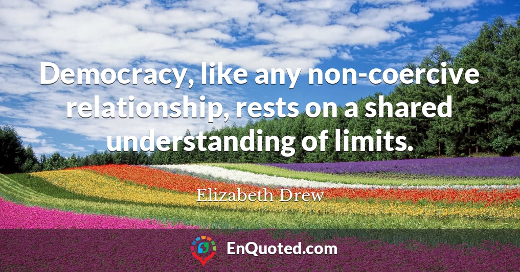 Democracy, like any non-coercive relationship, rests on a shared understanding of limits.