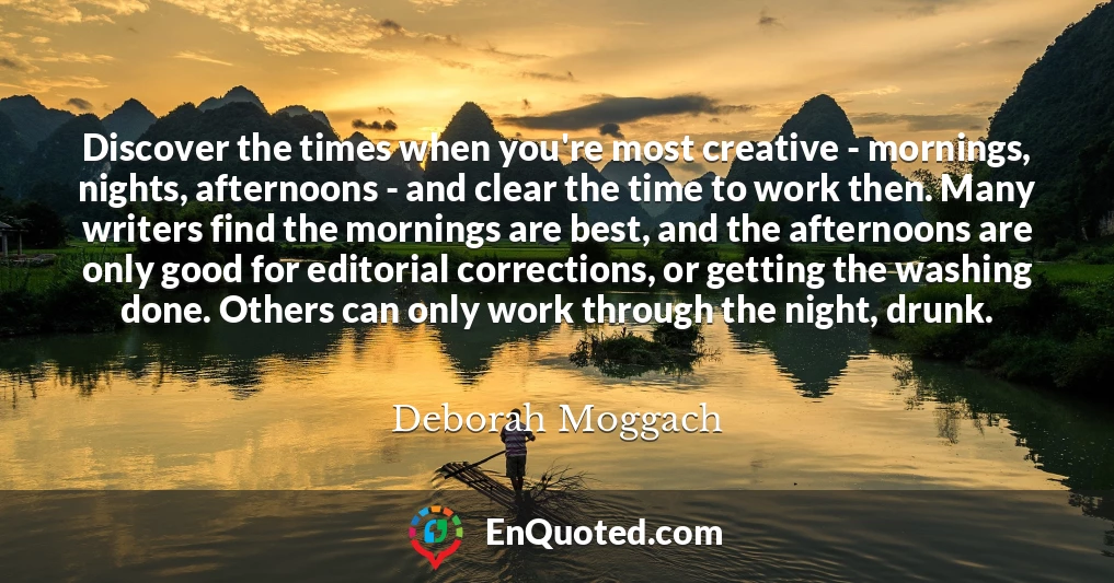Discover the times when you're most creative - mornings, nights, afternoons - and clear the time to work then. Many writers find the mornings are best, and the afternoons are only good for editorial corrections, or getting the washing done. Others can only work through the night, drunk.
