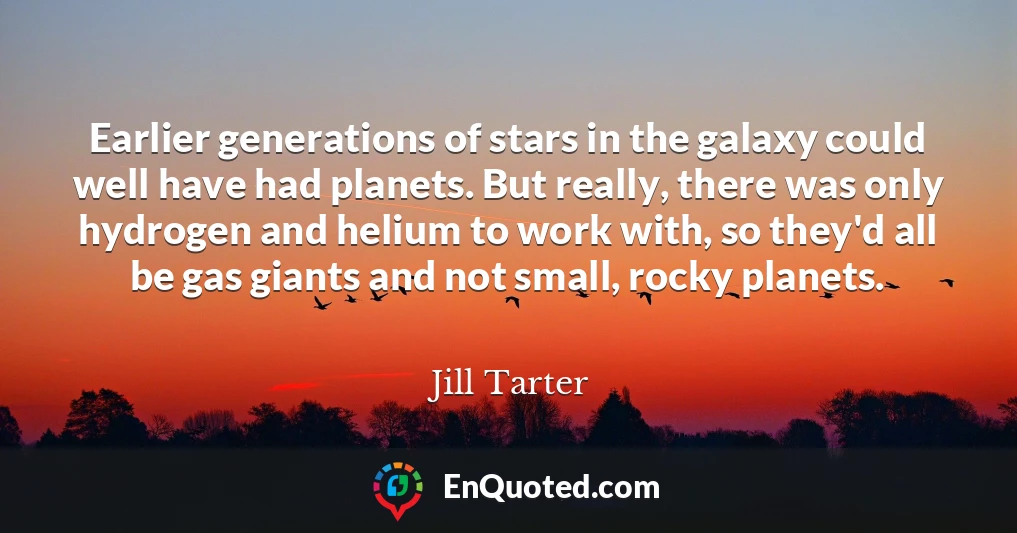 Earlier generations of stars in the galaxy could well have had planets. But really, there was only hydrogen and helium to work with, so they'd all be gas giants and not small, rocky planets.