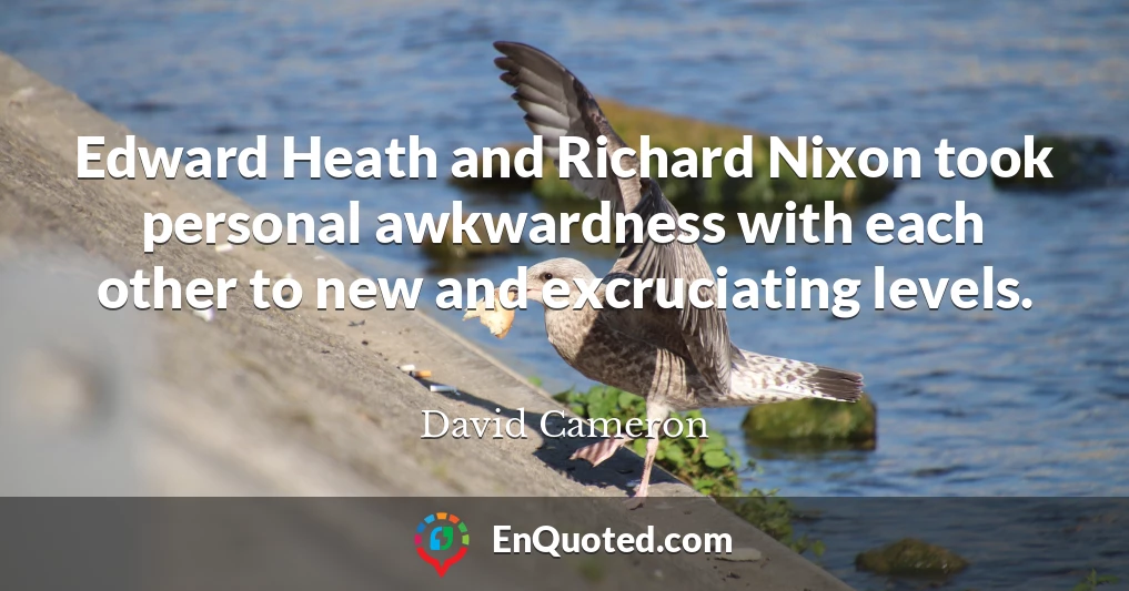 Edward Heath and Richard Nixon took personal awkwardness with each other to new and excruciating levels.