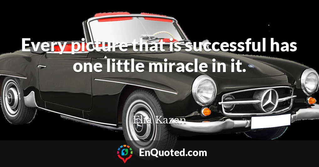 Every picture that is successful has one little miracle in it.