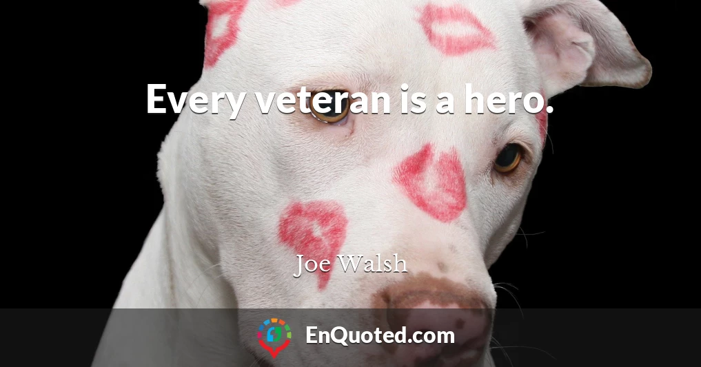 Every veteran is a hero.