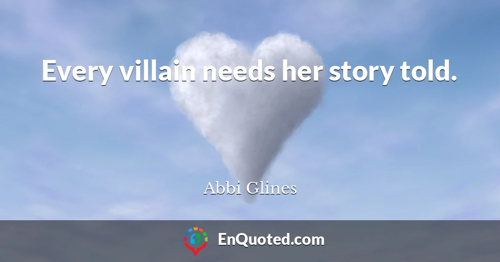 Every villain needs her story told.