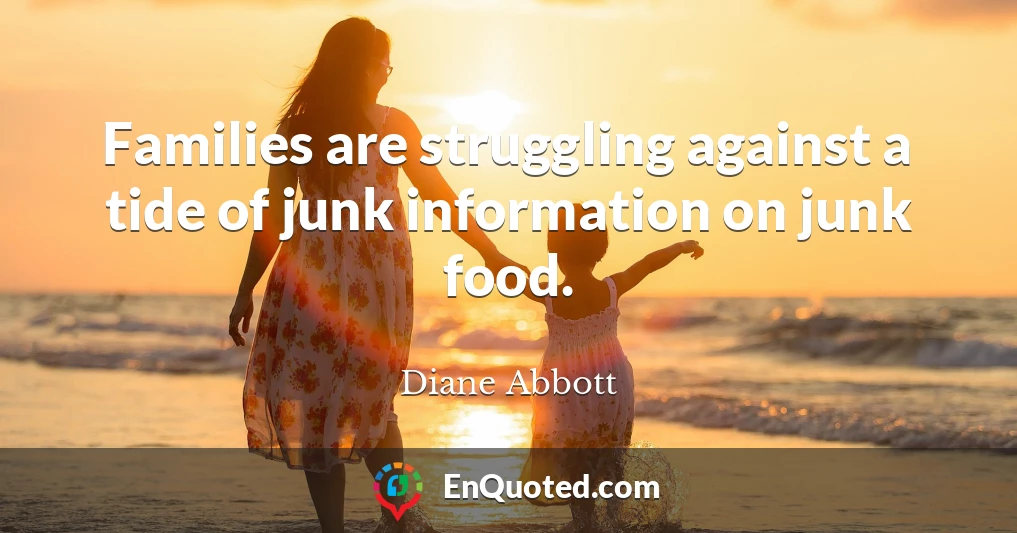 Families are struggling against a tide of junk information on junk food.