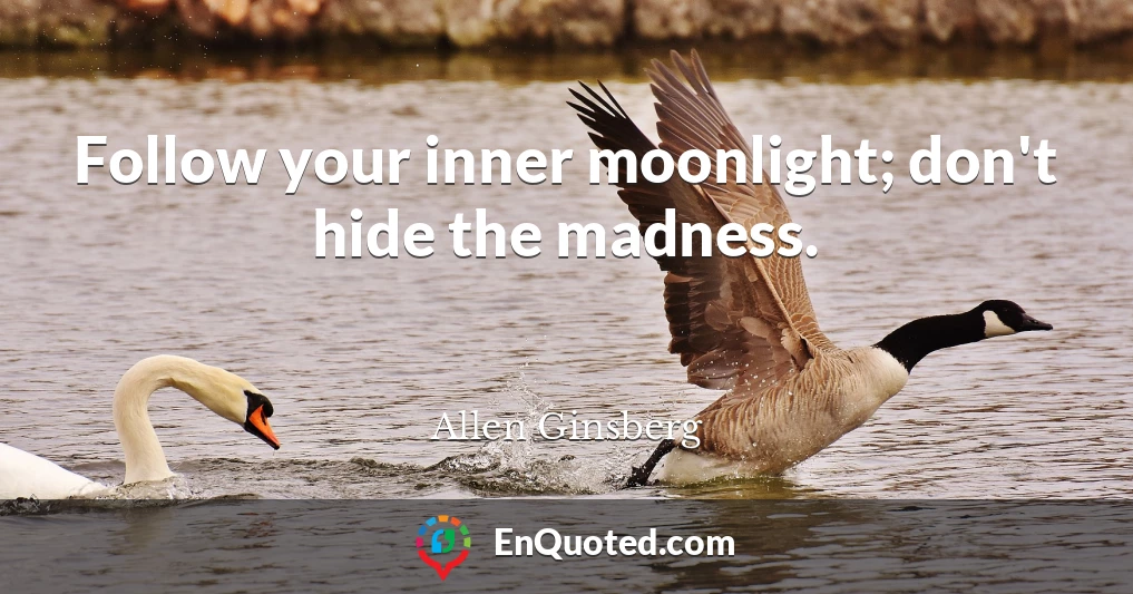 Follow your inner moonlight; don't hide the madness.