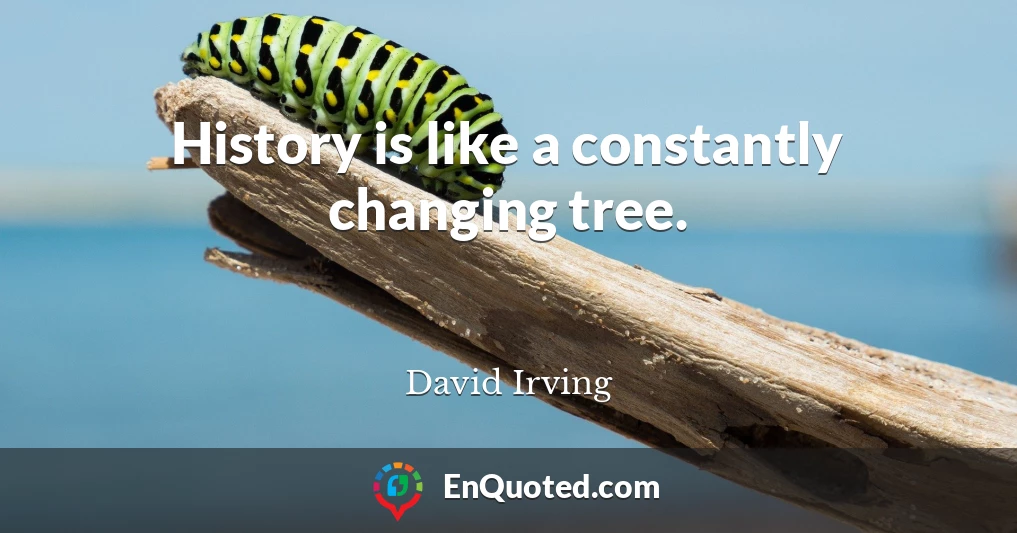 History is like a constantly changing tree.
