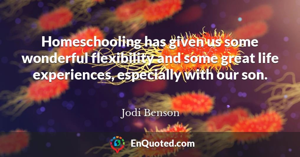Homeschooling has given us some wonderful flexibility and some great life experiences, especially with our son.
