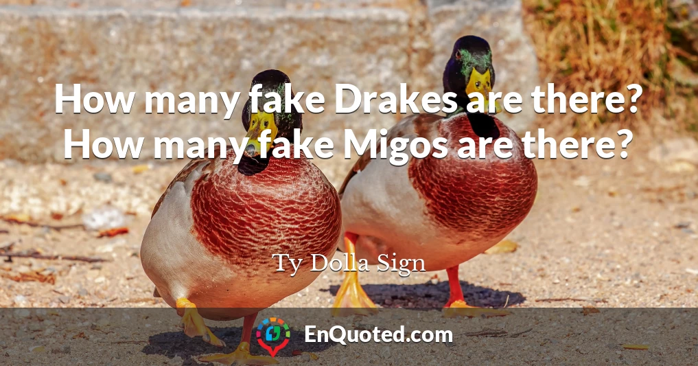 How many fake Drakes are there? How many fake Migos are there?