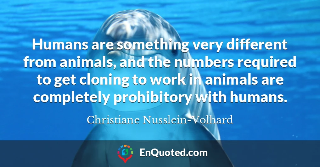 Humans are something very different from animals, and the numbers required to get cloning to work in animals are completely prohibitory with humans.