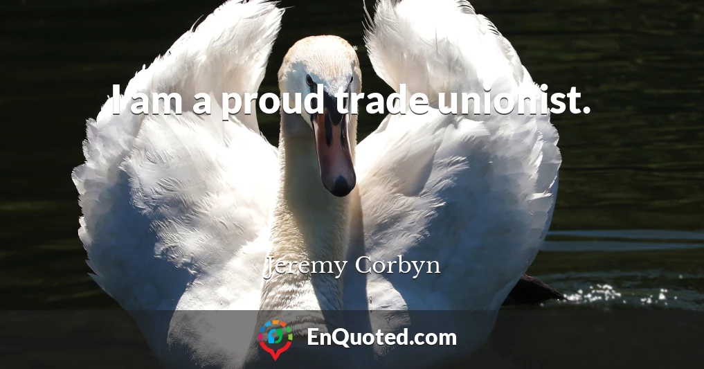 I am a proud trade unionist.