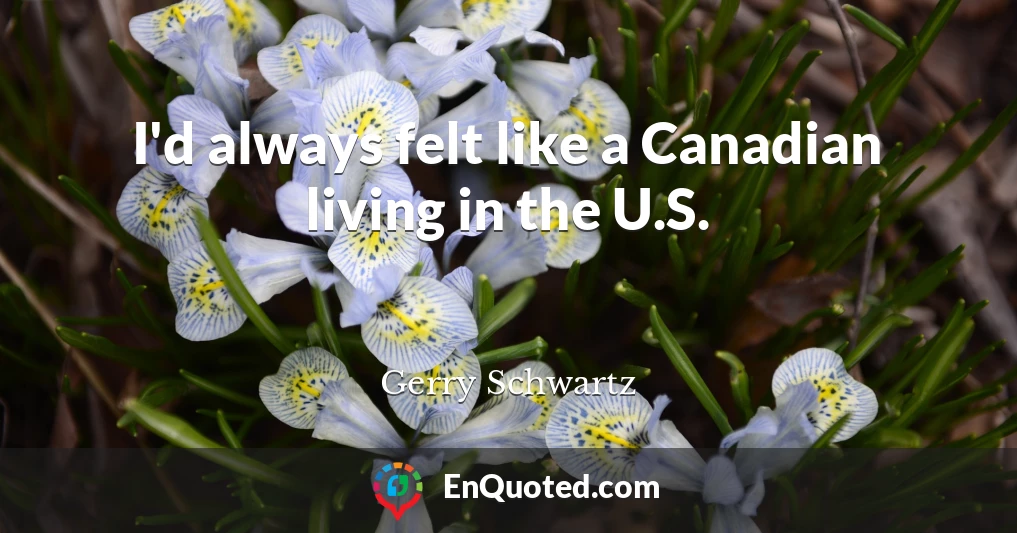 I'd always felt like a Canadian living in the U.S.