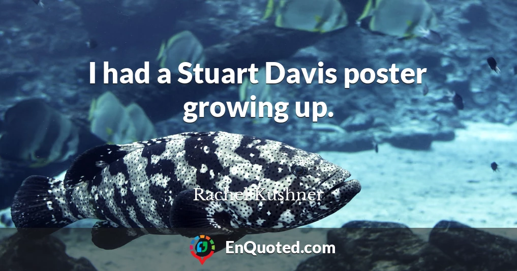 I had a Stuart Davis poster growing up.