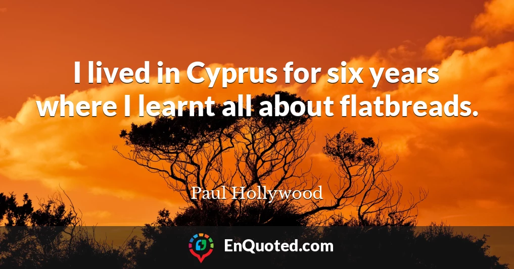 I lived in Cyprus for six years where I learnt all about flatbreads.