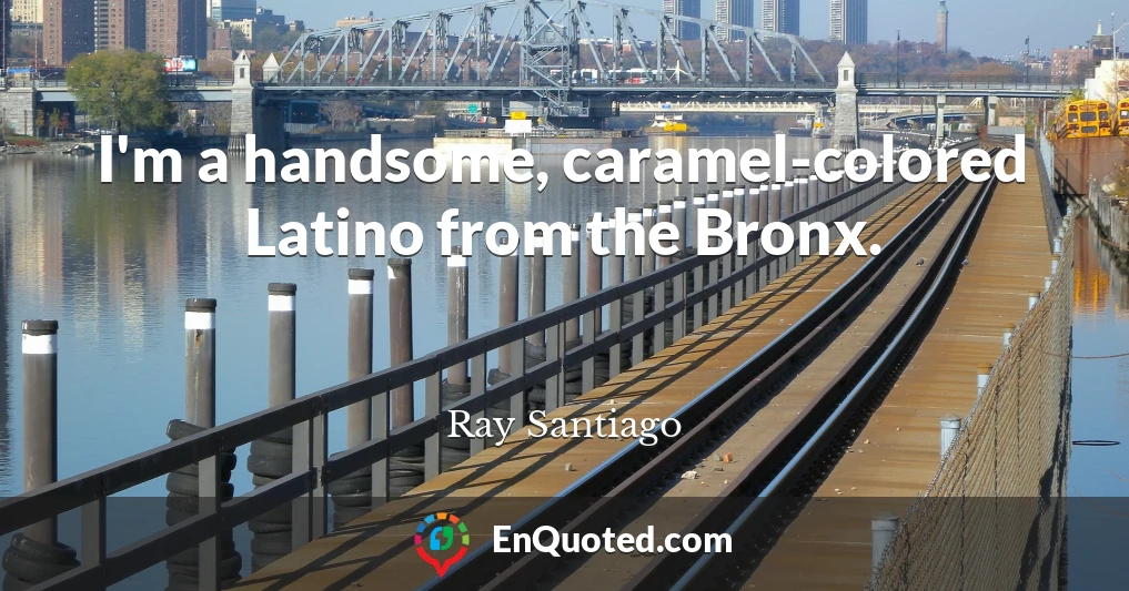 I'm a handsome, caramel-colored Latino from the Bronx.