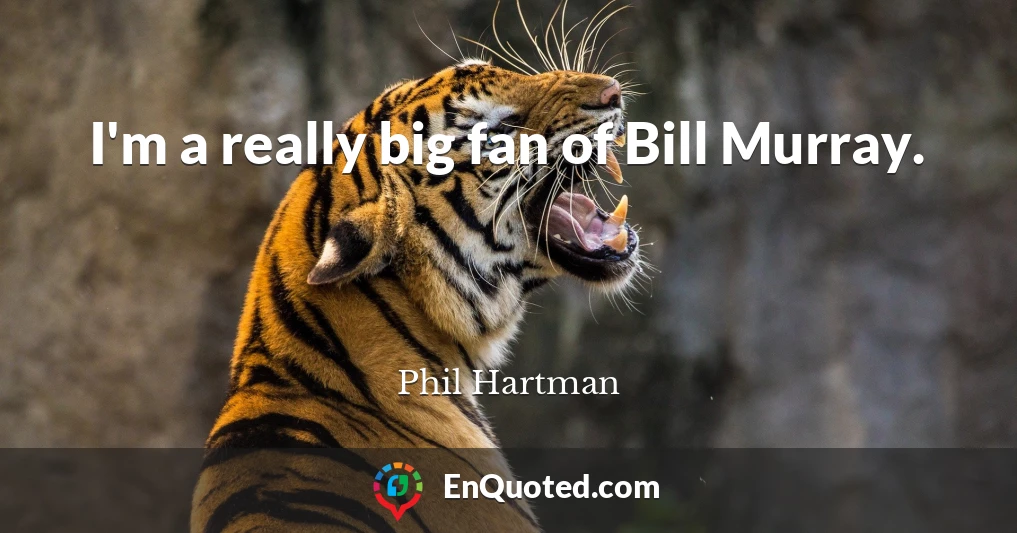 I'm a really big fan of Bill Murray.