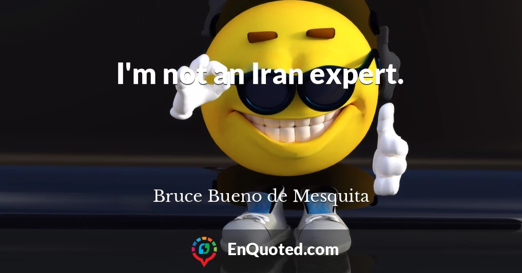 I'm not an Iran expert.