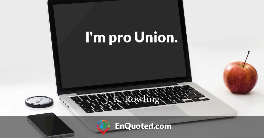 I'm pro Union.