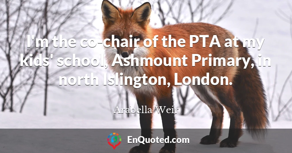 I'm the co-chair of the PTA at my kids' school, Ashmount Primary, in north Islington, London.