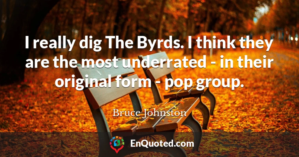 I really dig The Byrds. I think they are the most underrated - in their original form - pop group.