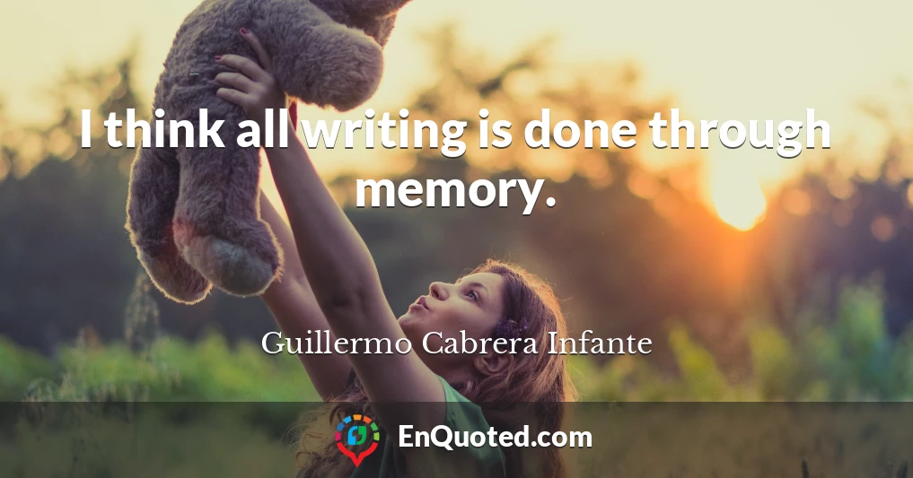 I think all writing is done through memory.
