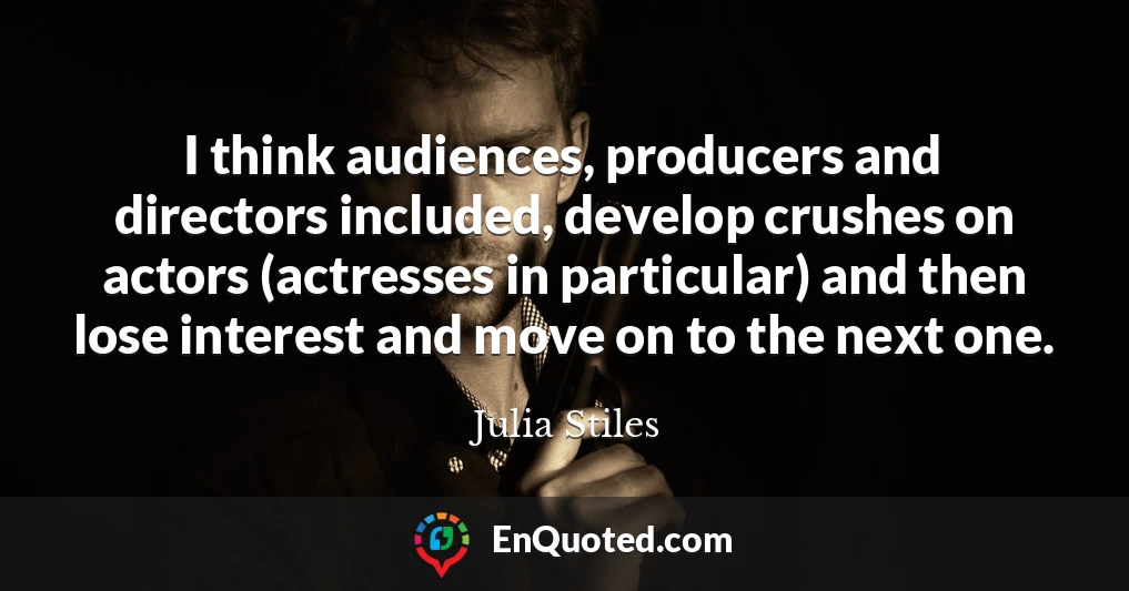 I think audiences, producers and directors included, develop crushes on actors (actresses in particular) and then lose interest and move on to the next one.