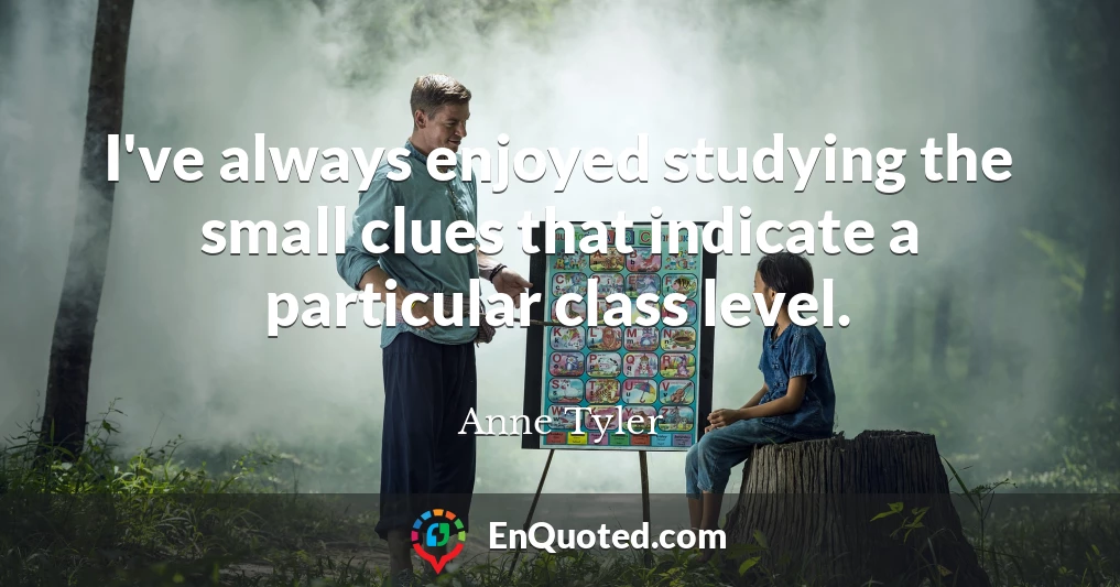 I've always enjoyed studying the small clues that indicate a particular class level.