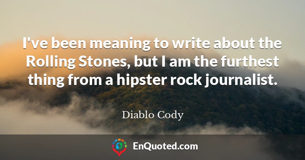 I've been meaning to write about the Rolling Stones, but I am the furthest thing from a hipster rock journalist.