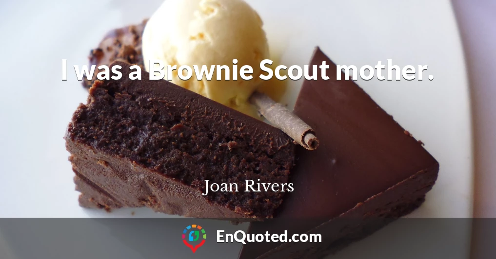I was a Brownie Scout mother.