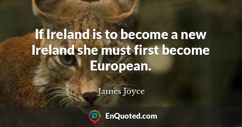 If Ireland is to become a new Ireland she must first become European.