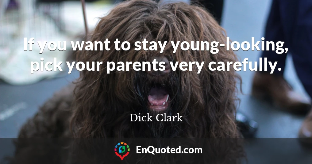 If you want to stay young-looking, pick your parents very carefully.