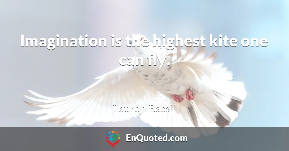 Imagination is the highest kite one can fly.